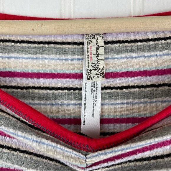 Intimately Free People Put A Stripe On It Bodysuit Size XS - Picture 5 of 9